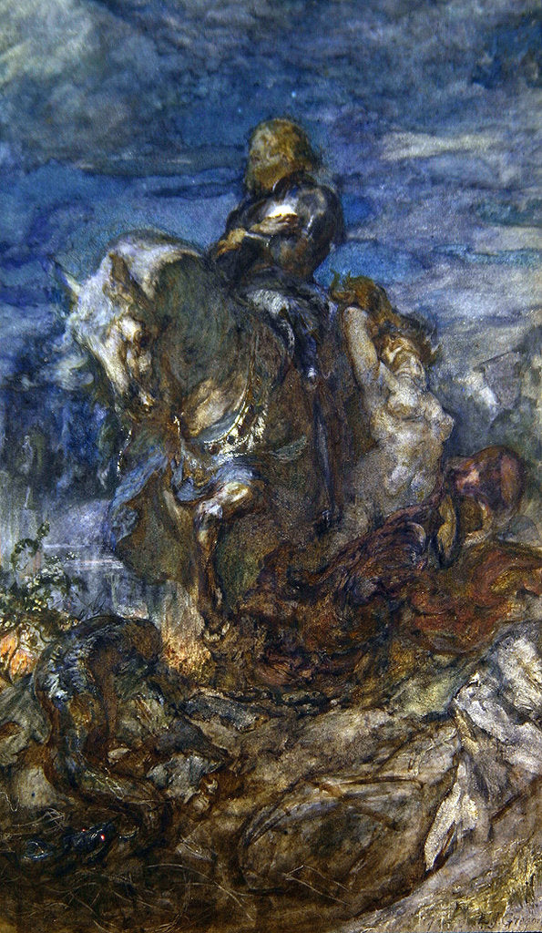 Detail of Sir Galahad by Edward John Gregory