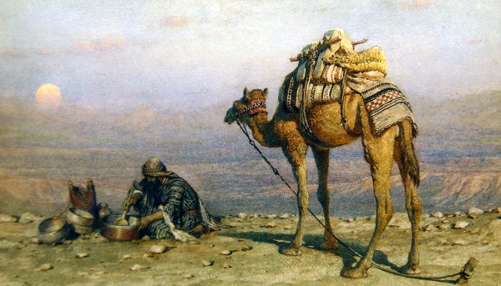 Detail of The Evening Meal, 1881 by Carl Haag