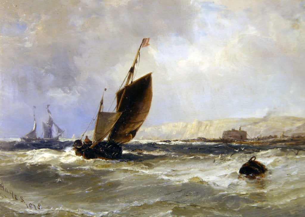 Detail of Dublin Bay, 1878 by Edwin Hayes