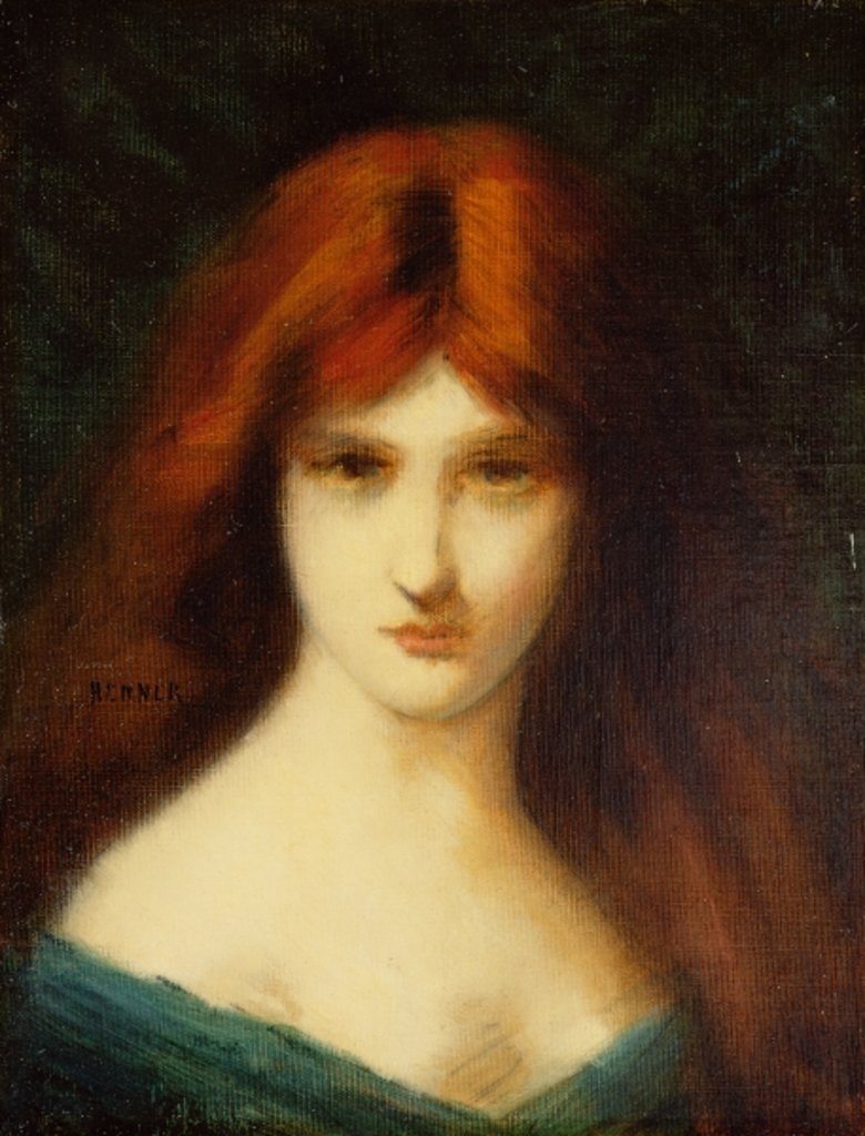 Detail of Portrait of a Lady by Jean-Jacques Henner