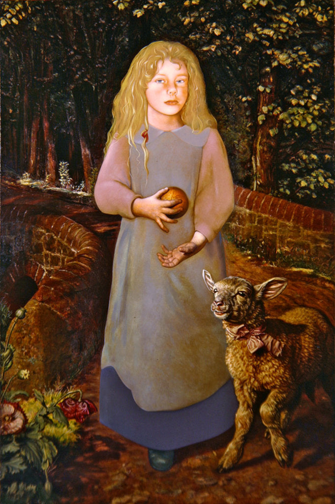 Detail of Miss Flamborough by William Holman Hunt