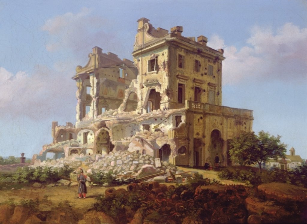 Detail of Garibaldi's Villa, Italy by Italian School