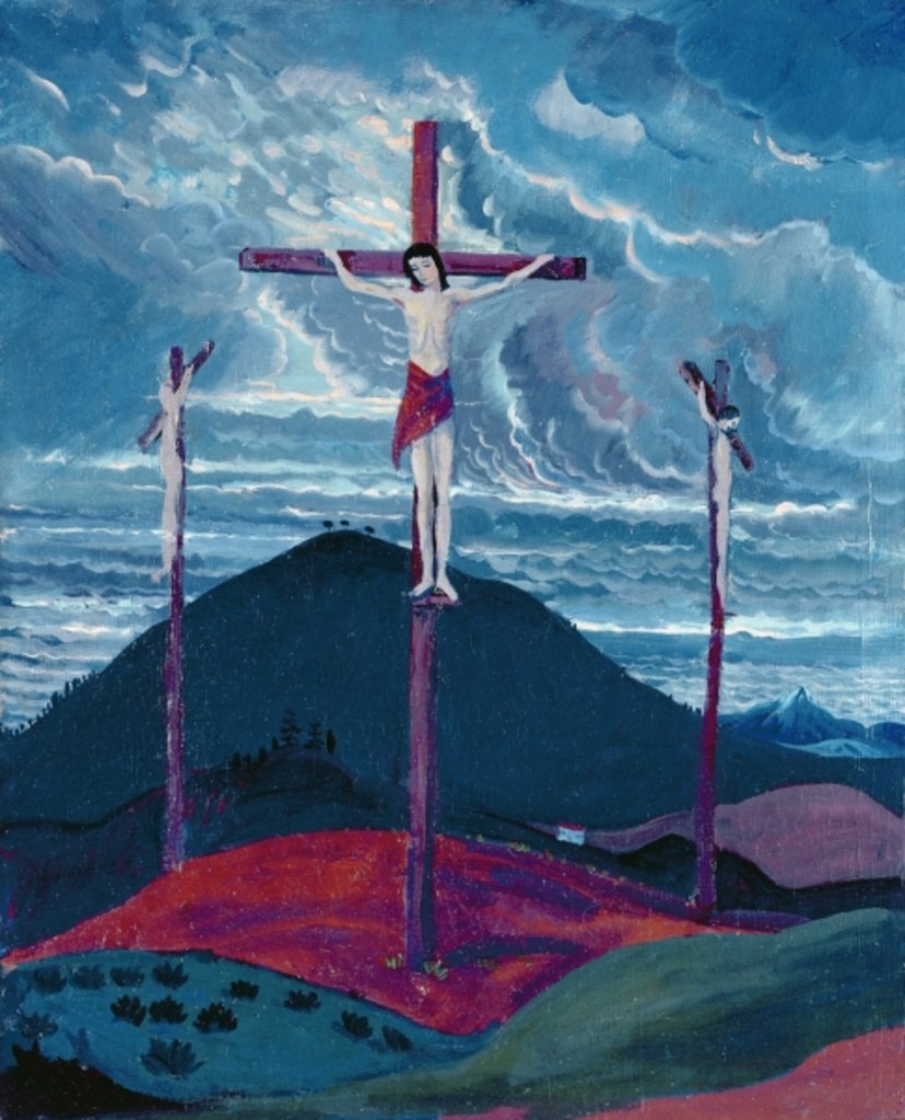 Detail of Crucifixion, 1913 by James Dickson Innes