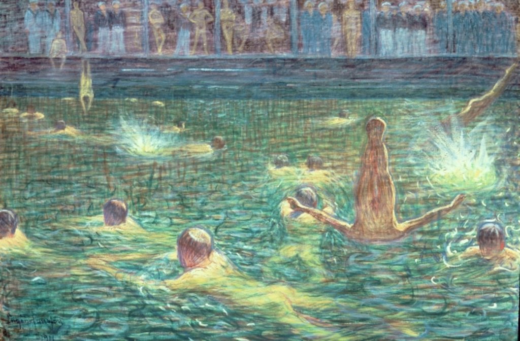 Detail of Badsump, 1911 by Eugene Jansson