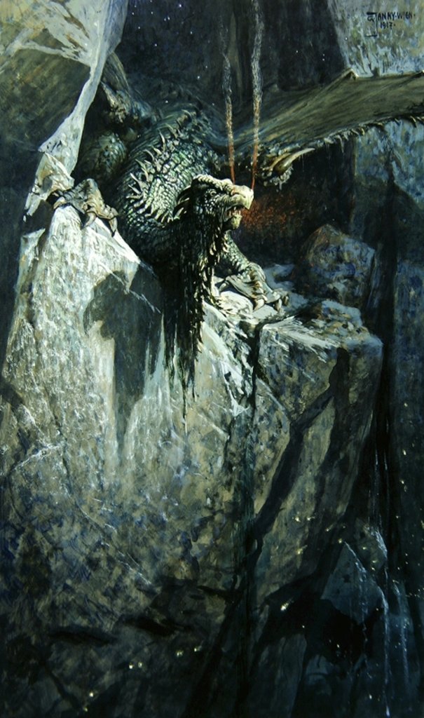 Detail of The Dragon's Cave, 1917 by Georg Janny