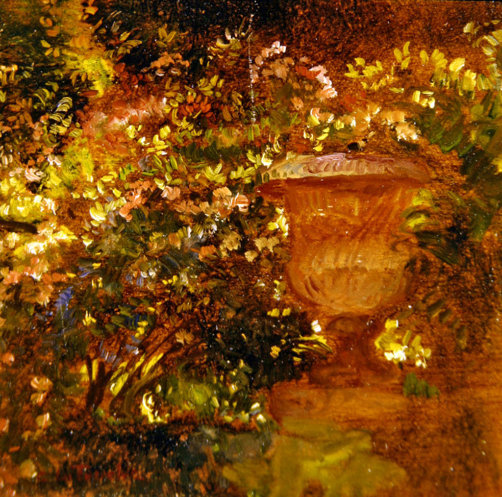 Detail of Garden Scene by Gaston de La Touche