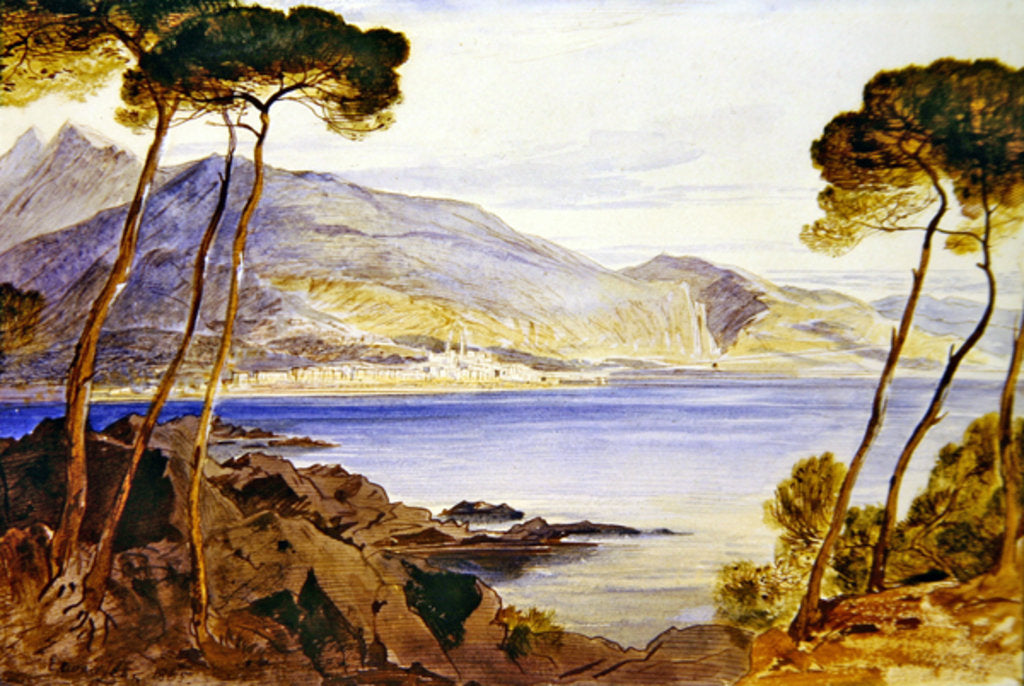Detail of Menton, 1865 by Edward Lear