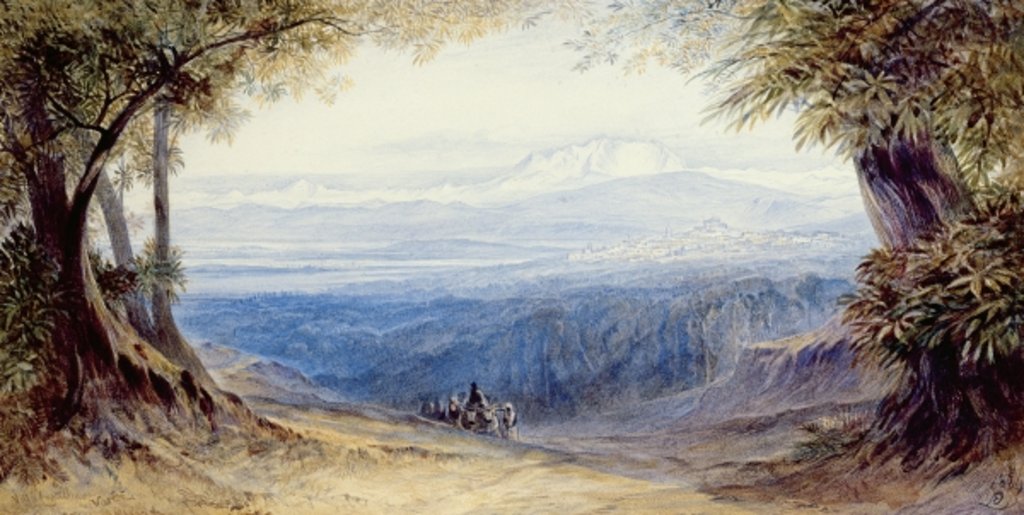 Detail of Villa Castellane, Varese, 1884 by Edward Lear