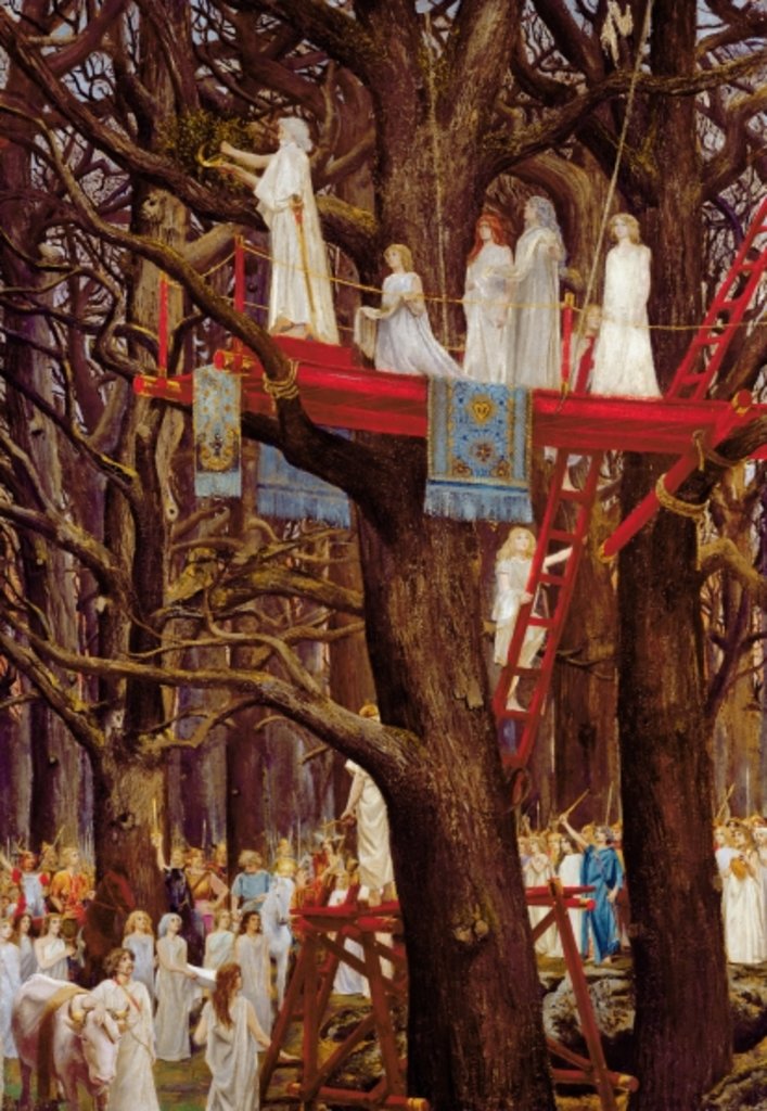 Detail of Druids Cutting the Mistletoe on the Sixth Day of the Moon, c.1900 by Henri-Paul Motte