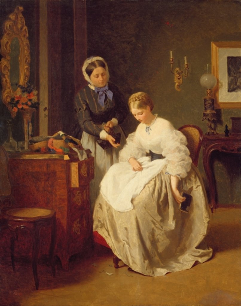 Detail of A Quiet Nap by Charles Wynne Nicholls