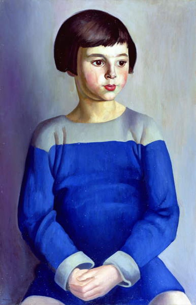 Detail of Child in Blue, 1918 by Bernard Meninsky