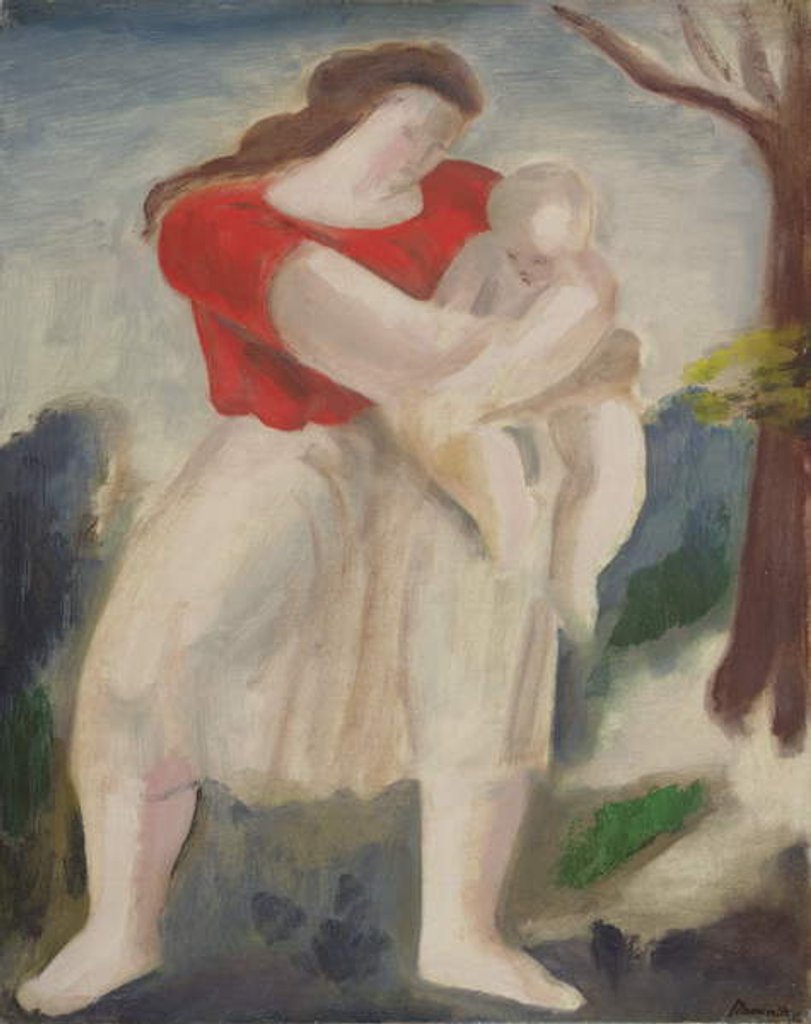 Detail of Mother and Child, c.1940 by Bernard Meninsky