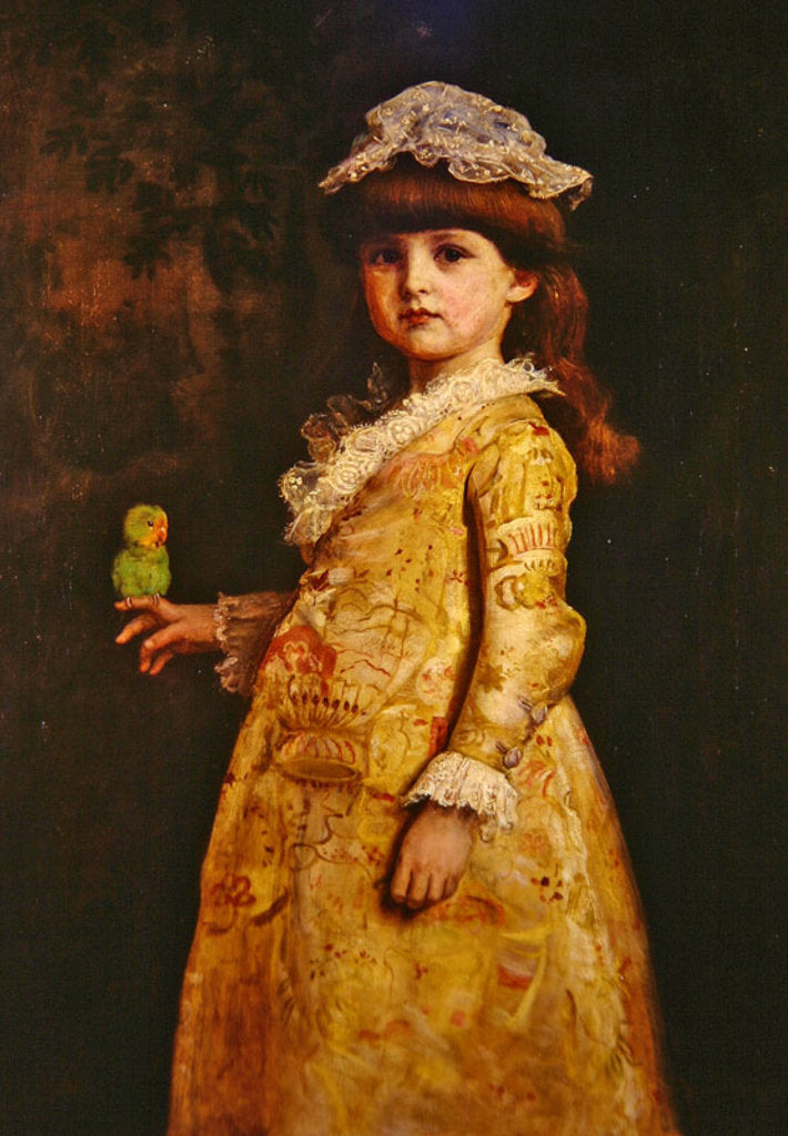 Detail of Portrait of Miss Margaret Millais, 1883 by John Everett Millais