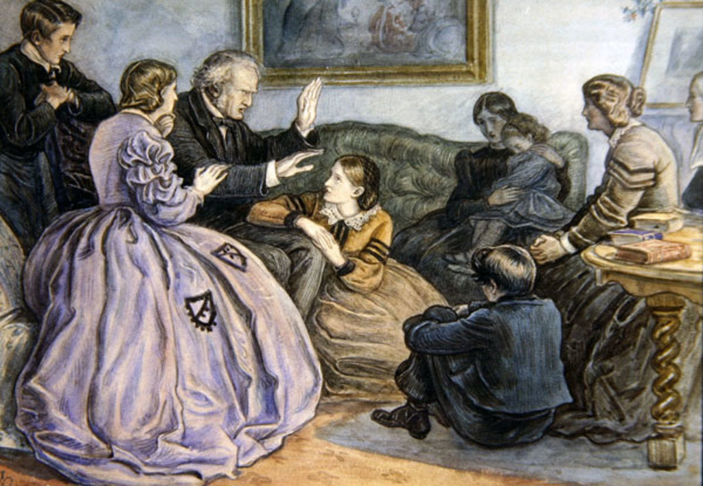 Detail of Christmas Story-Telling, A Winter's Tale, 1862 by John Everett Millais