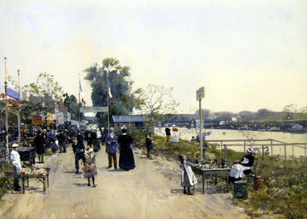 Detail of A Village fete by Luigi Loir