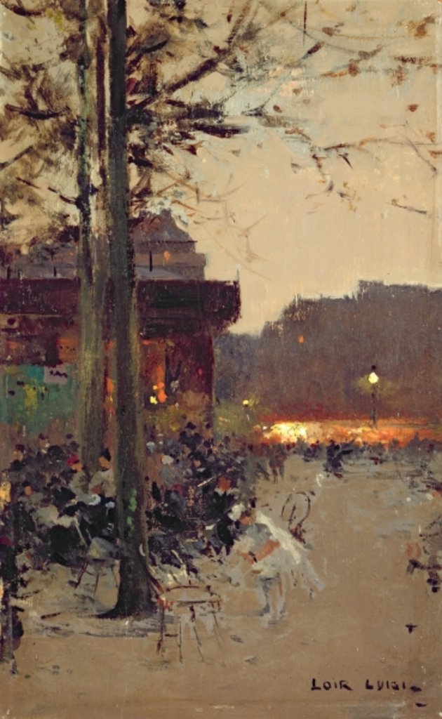 Detail of Paris by Evening by Luigi Loir