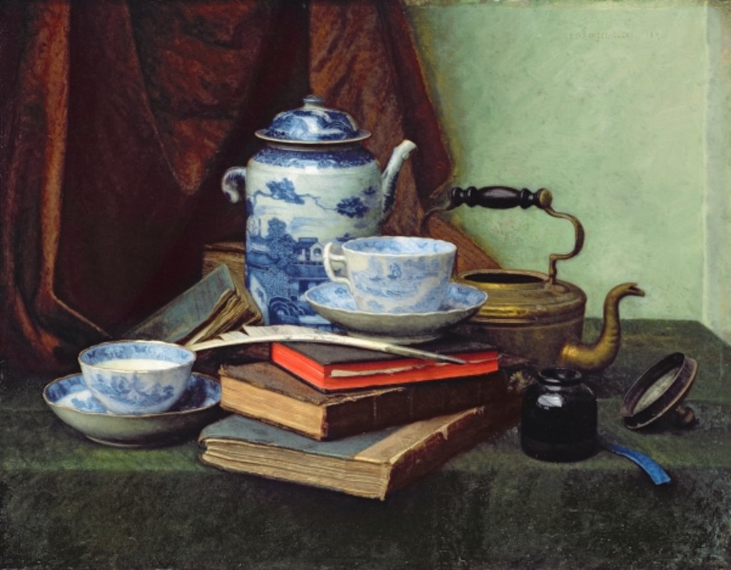 Detail of Silent Advocates of Temperance, 1891 by Edward George Handel Lucas