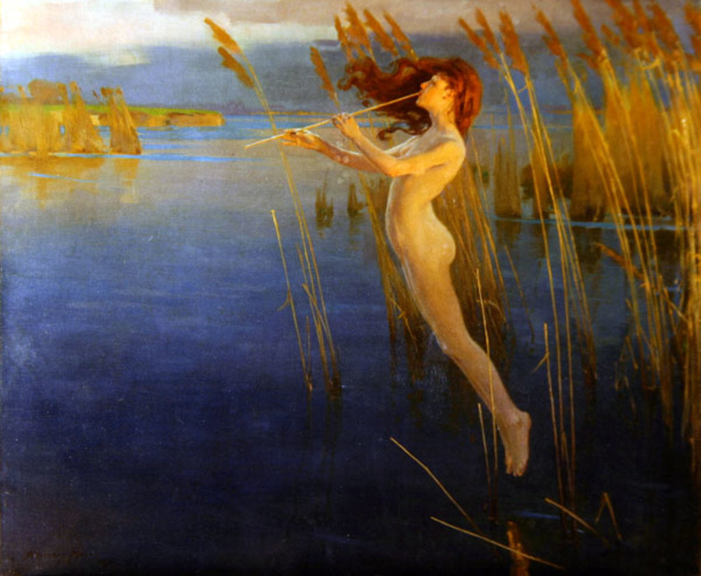 Detail of The Long Cry of the Reeds at Even, 1896 by Alexander Mann