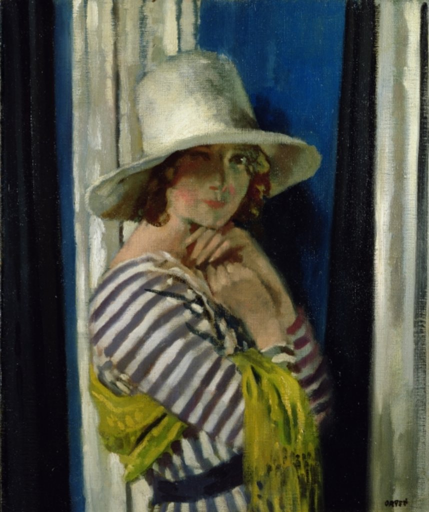 Detail of Mrs Hone in a Striped Dress, 1912 by William Orpen