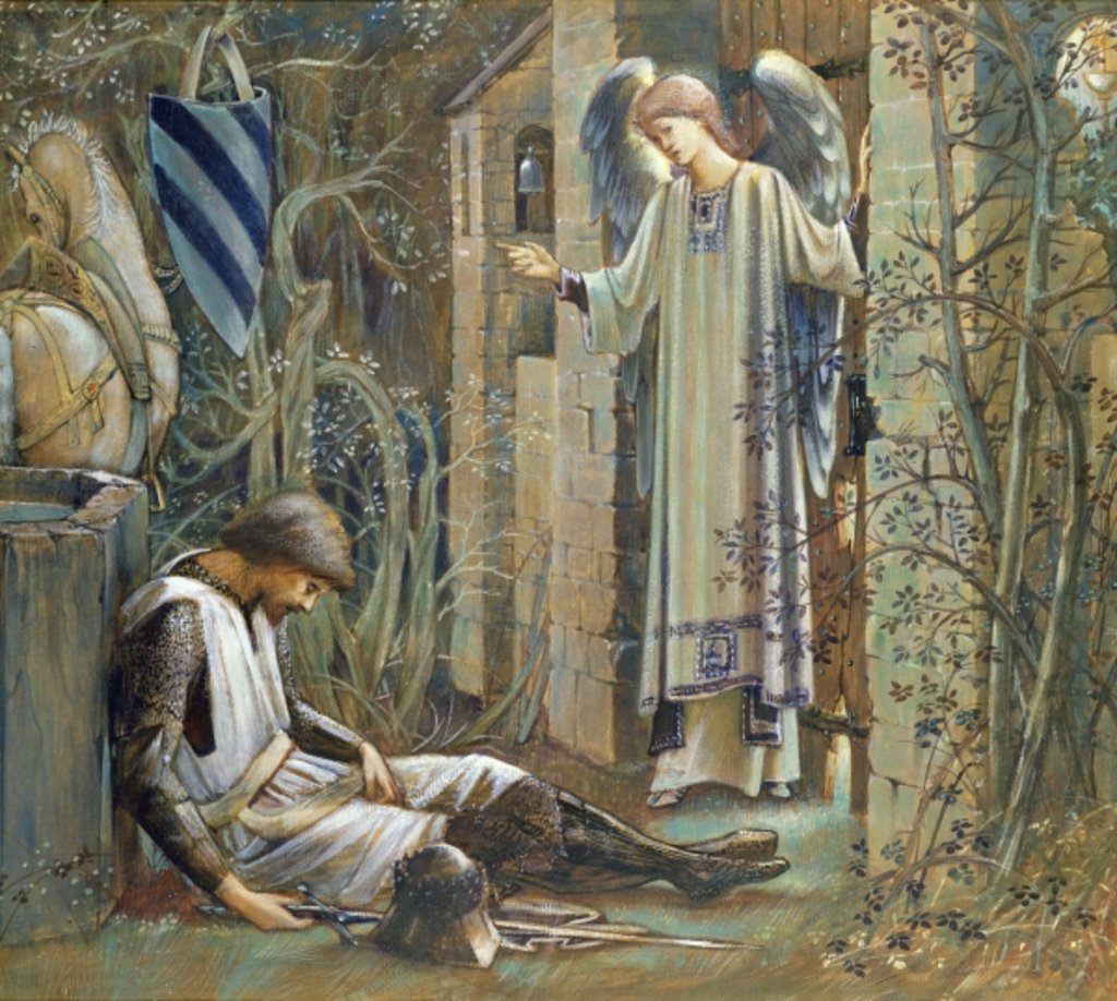 Detail of The Failure of Sir Lancelot by Edward Coley Burne-Jones