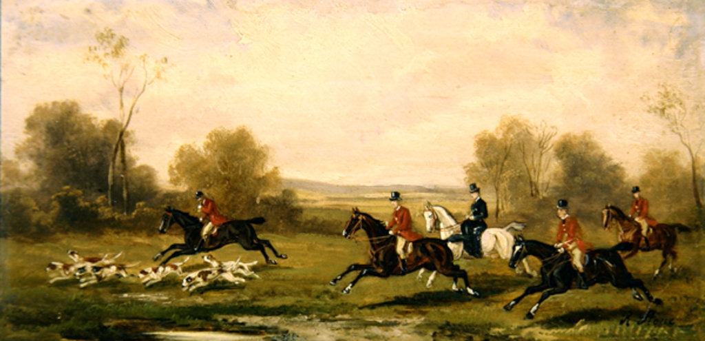 Detail of Hunting scene, c.1920 by Rudolph Stone