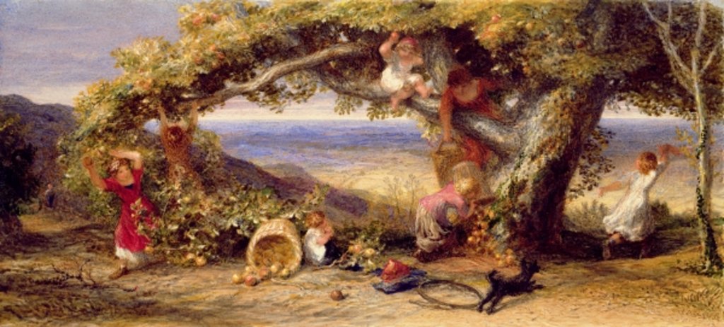 Detail of The Patriarch of the Orchard, 1861 by Samuel Palmer