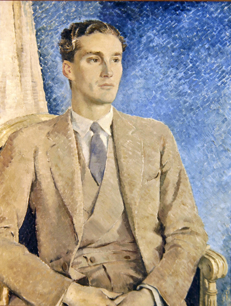 Detail of Portrait of Patrick Buchan-Hepburn, Lord Hailes, 1934 by Glyn Warren Philpot