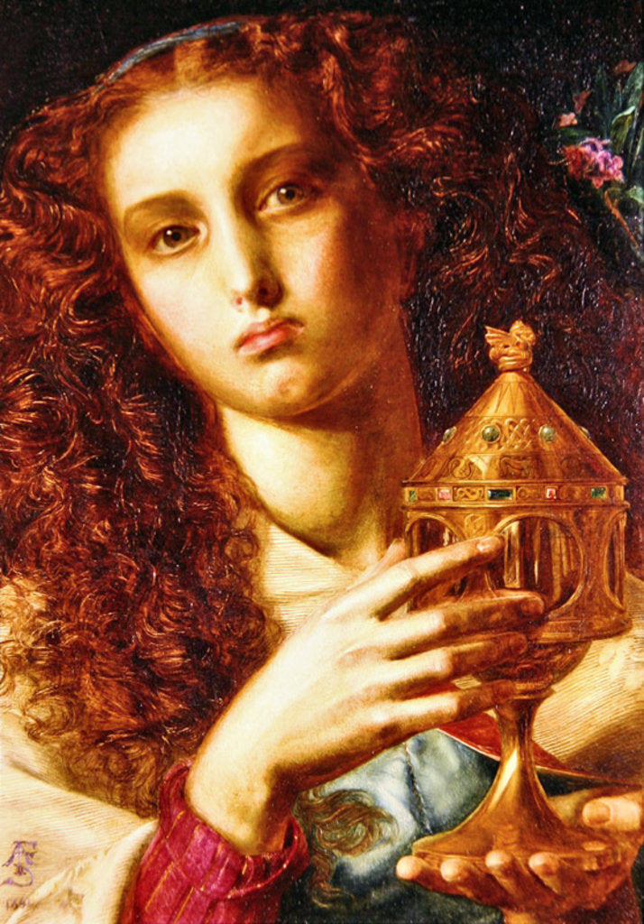 Detail of King Pelles' Daughter bearing the Sancgraal, 1861 by Anthony Frederick Augustus Sandys