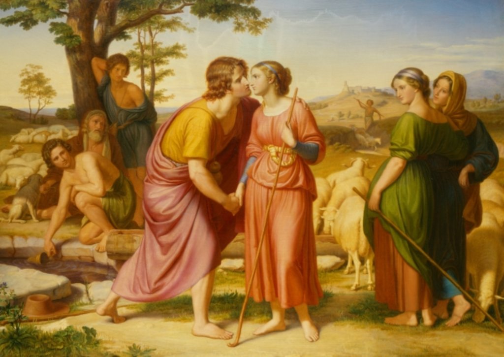 Detail of The Meeting of Jacob and Rachel, 1835 by Franz August Schubert