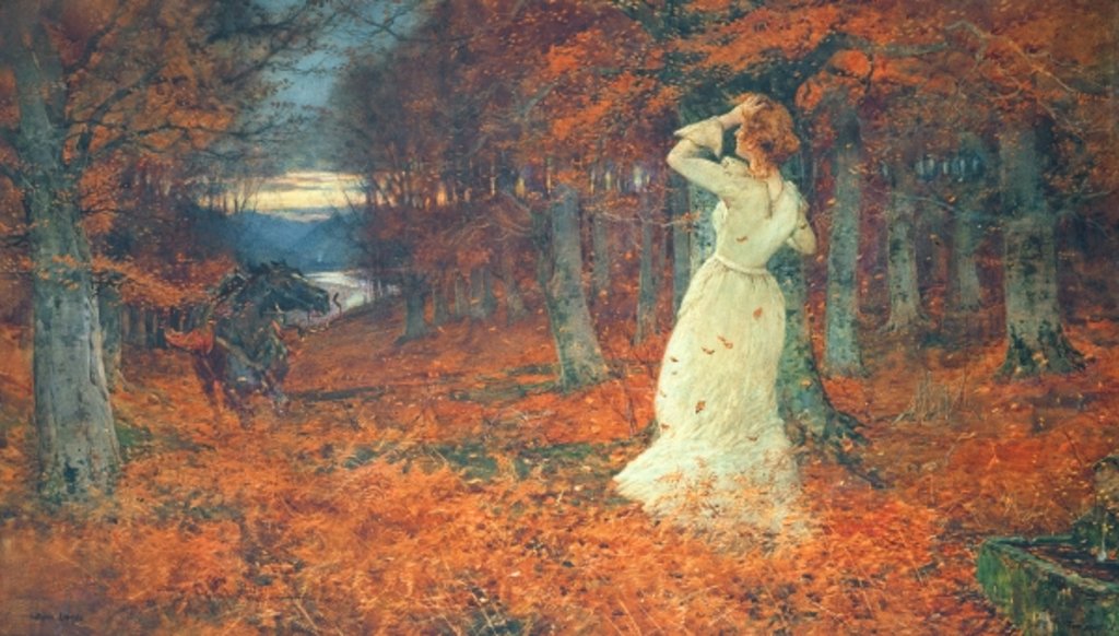 Detail of Autumn Leaves, 1902 by Tom Scott