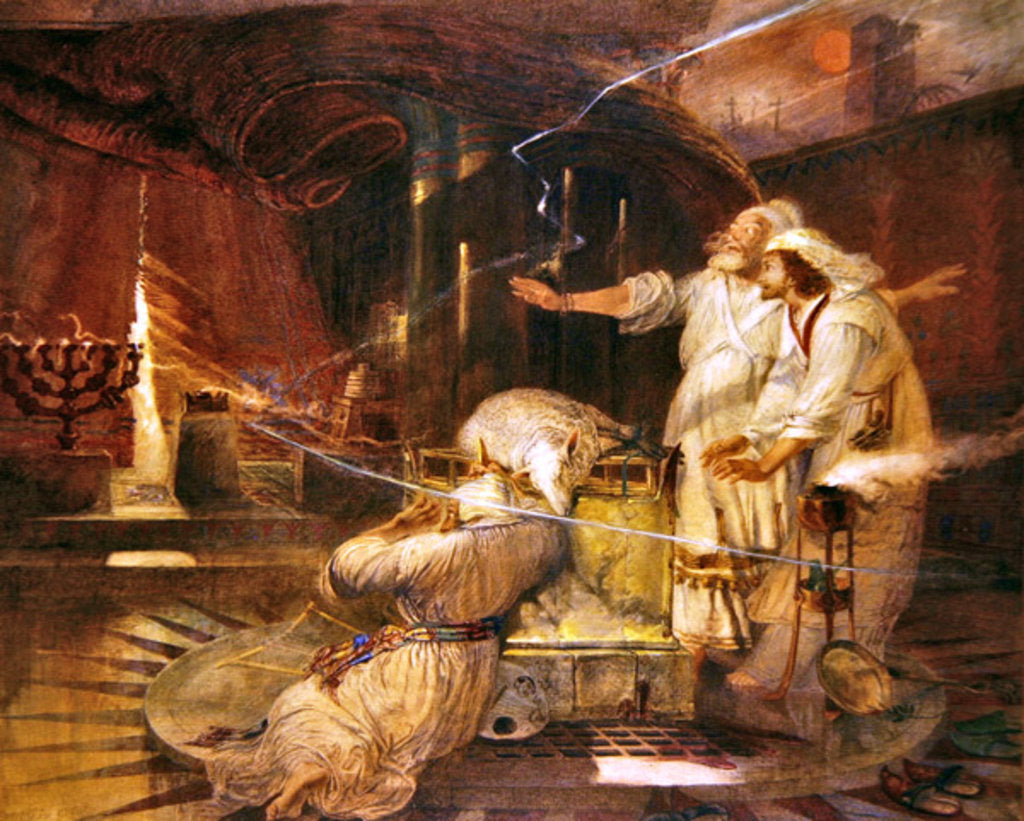 Detail of The Rending of the Veil, 1869 by William Bell Scott