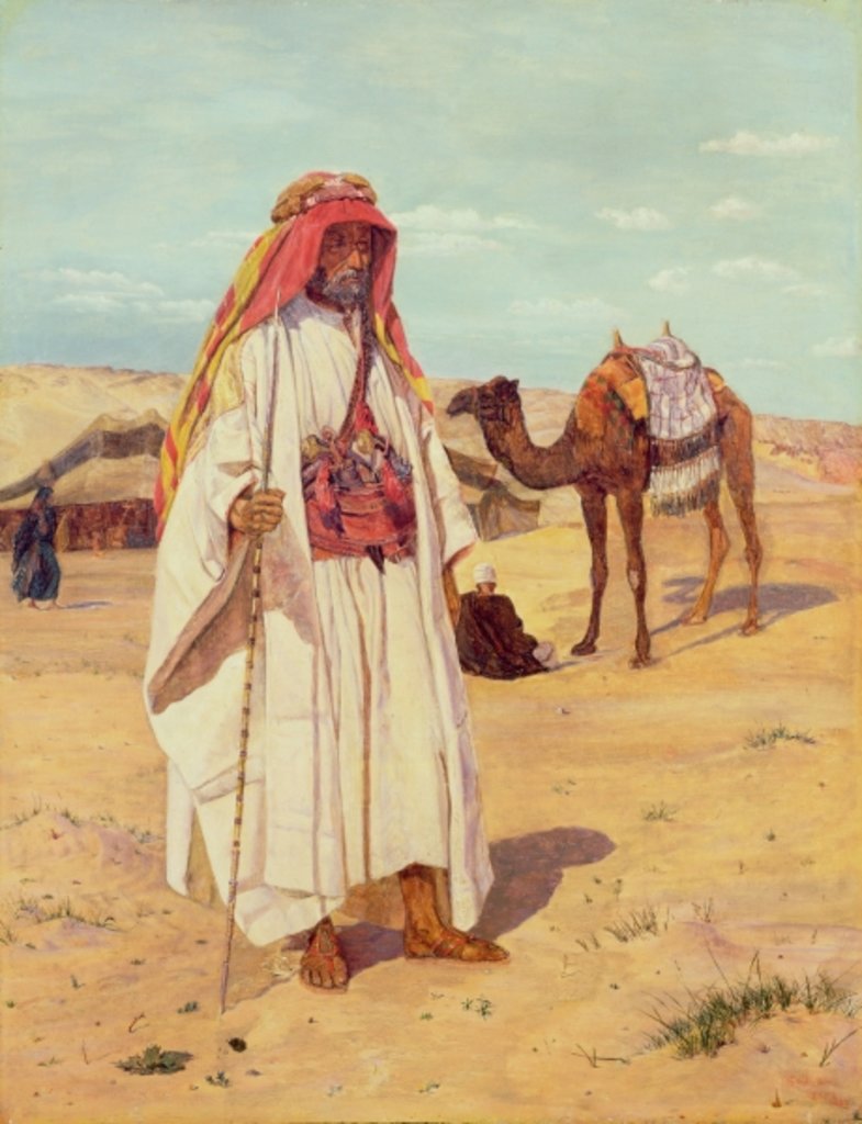 Detail of Arab Shaykh, 1854 by Thomas Seddon