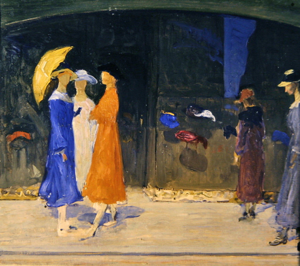 Detail of The Hat Shop by Mark Senior