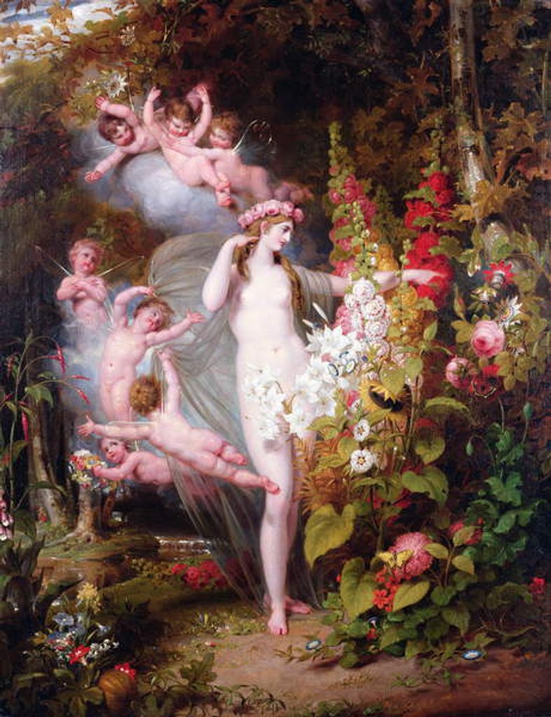 Detail of Flora unveiled by Zephyrs, 1807 by Richard Westall