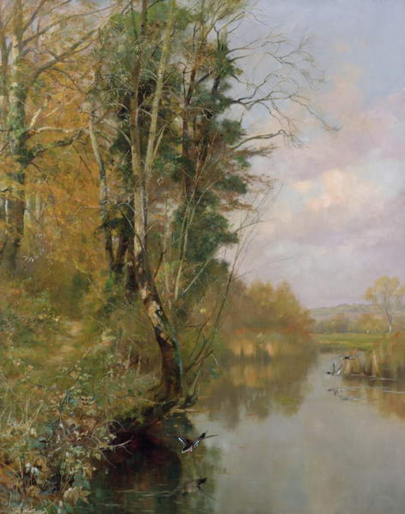 Detail of The River Frome, Morton nr Dorchester, 1901 by Frederick William Newton Whitehead