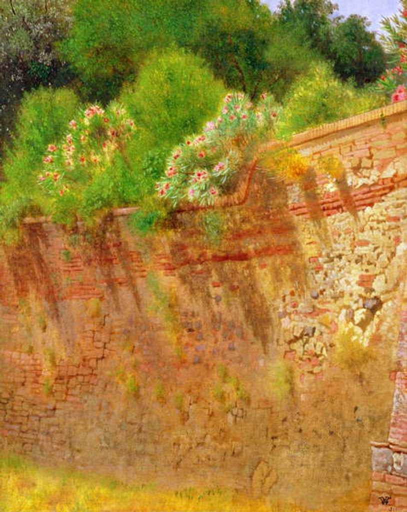 Detail of Wall of Robert Browning's Villa, 1866 by Hamilton Gibbs Wilde