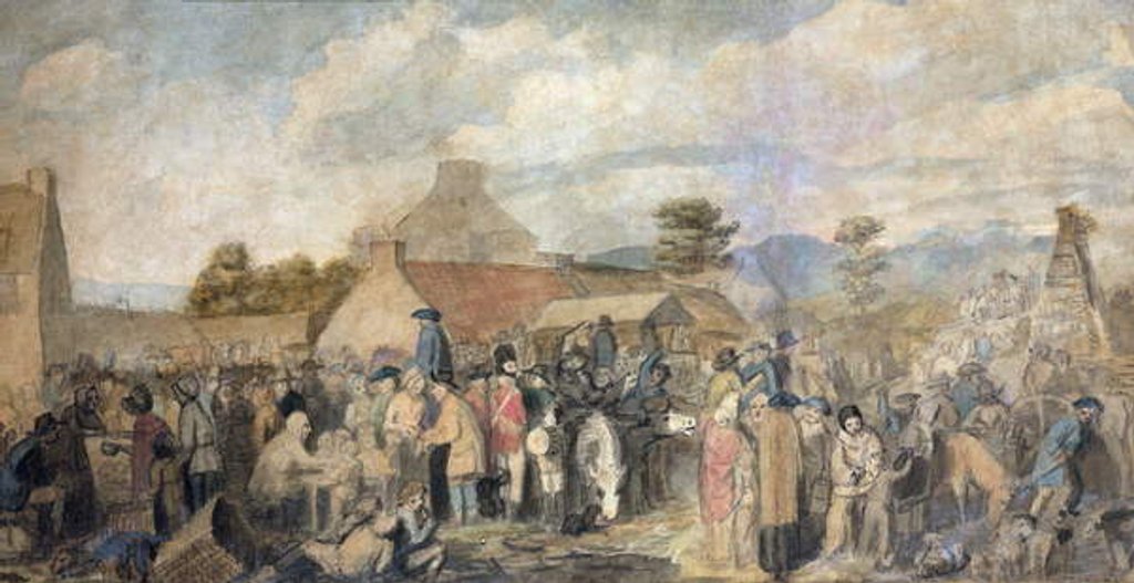Detail of Pitlessie Fair, 1804 by David Wilkie