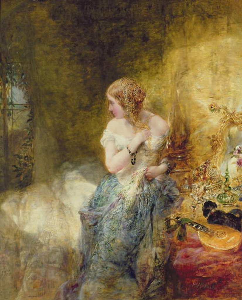 Detail of The Boudoir, 1860 by Alfred Woolmer