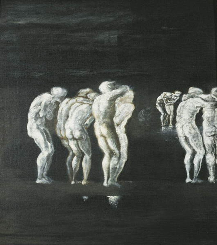 Detail of Souls by the Styx by Edward Coley Burne-Jones