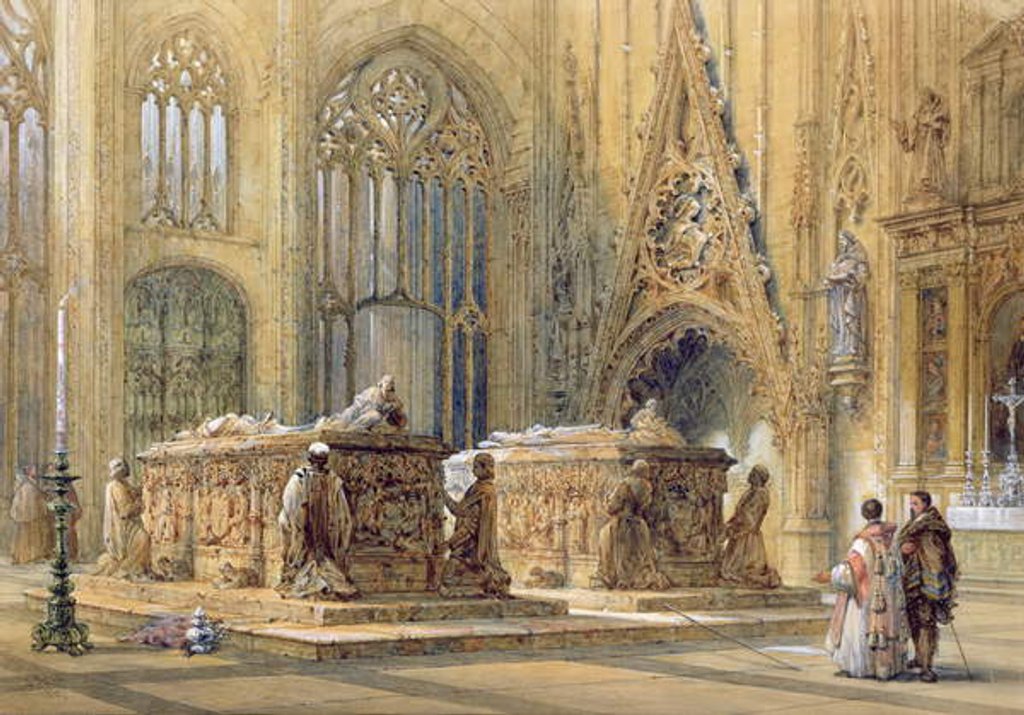 Detail of Cathedral Interior, 1867 by Samuel Read