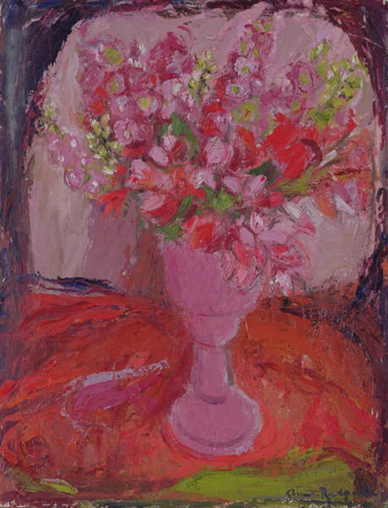 Detail of Pink Flowers, c.1948 by Anne Redpath
