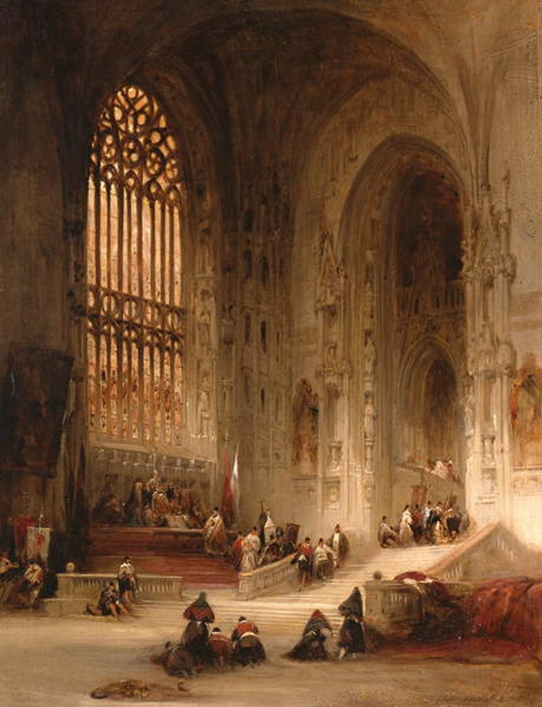 Detail of Burgos Cathedral, 1838 by David Roberts