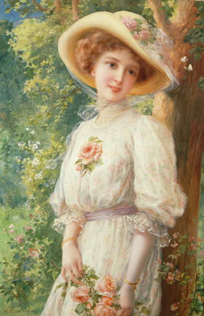 Detail of Mlle Printemps, 1910 by Emile Vernon