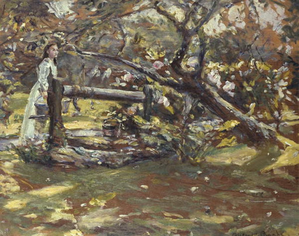 Detail of In the Garden, c.1900 by Alexander Ignatius Roche