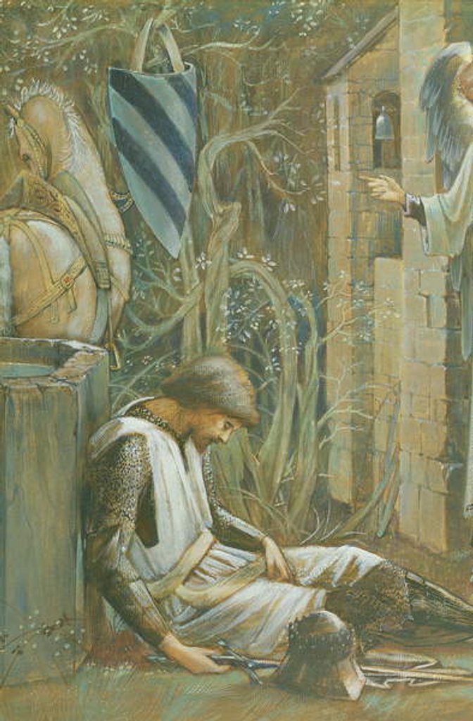 Detail of The Failure of Sir Lancelot by Edward Coley Burne-Jones
