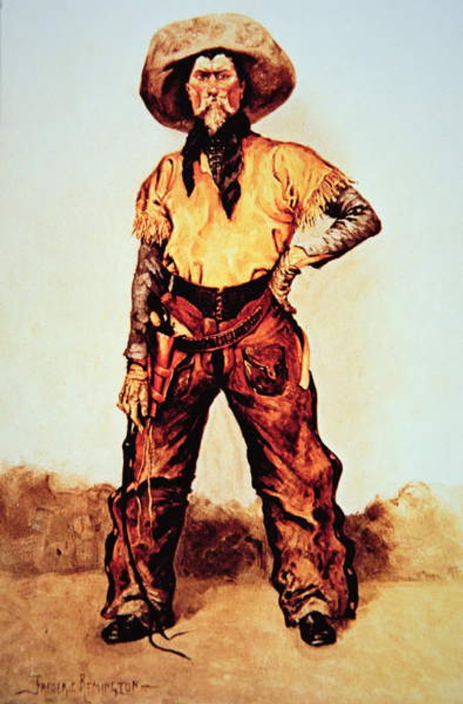 Detail of Texas Cowboy, c.1890 by Frederic Remington