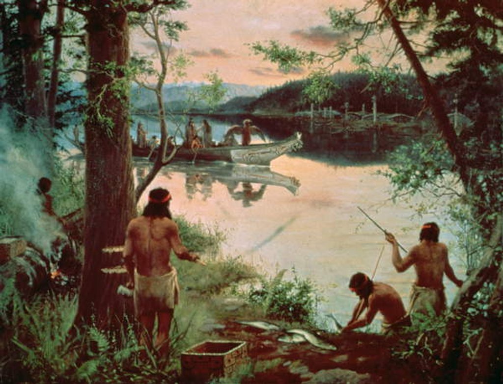 Detail of Salmon Fishing by A Jansson