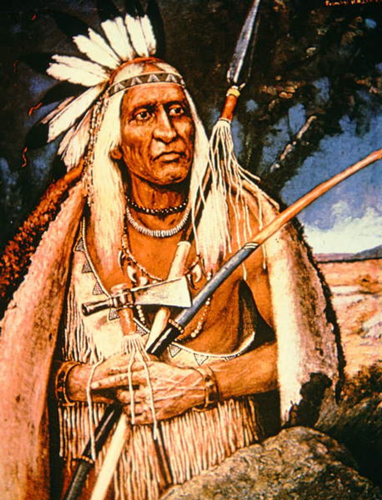 Detail of Iroquois Chief by Henry H. Cross