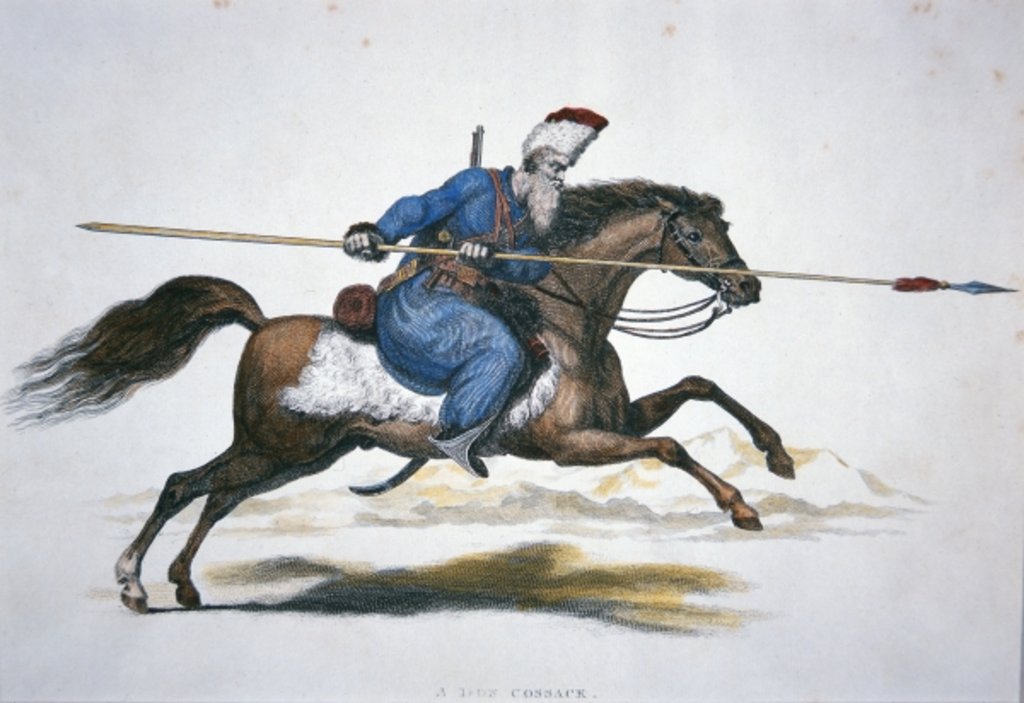Detail of Russian Don Cossack, c.1820 by Thomas Kelly