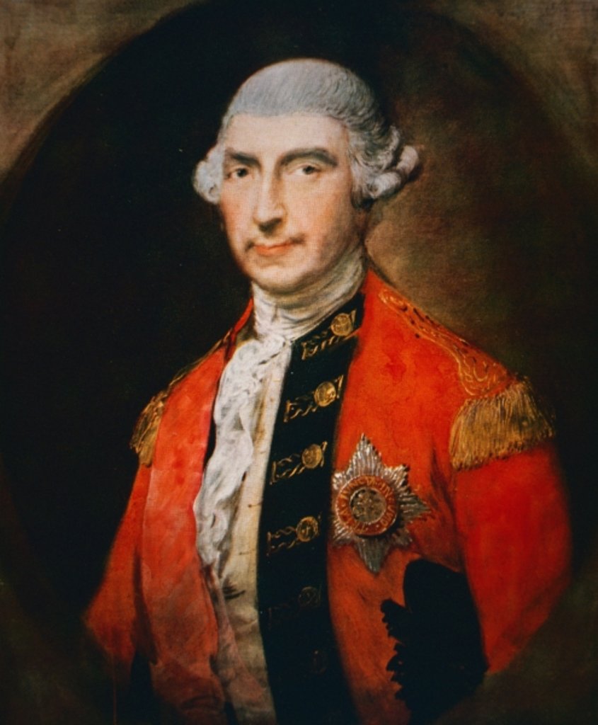 Detail of Sir Jeffery Amherst by Thomas Gainsborough